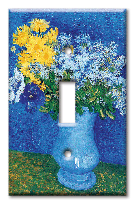 Decorative Printed Switch Plate - Electrical Switch Cover Wall Plate by Art Plates - Van Gogh: Lilacs