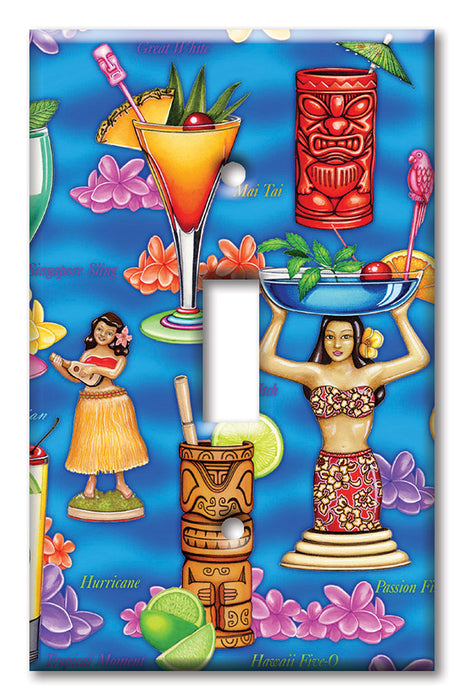 Decorative Printed OVERSIZED Switch Plate - Electrical Switch Cover JUMBO Wall Plate by Art Plates - The Tropics - Image by Dan Morris