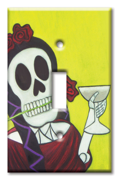 Decorative Printed OVERSIZED Switch Plate - Electrical Switch Cover JUMBO Wall Plate by Art Plates - Margarita