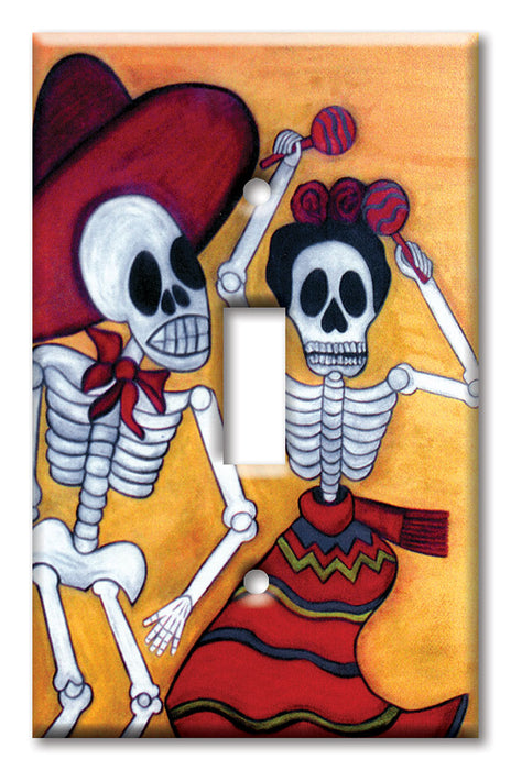 Decorative Printed OVERSIZED Switch Plate - Electrical Switch Cover JUMBO Wall Plate by Art Plates - Fiesta Eterna