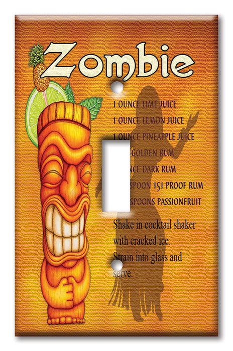 Decorative Printed OVERSIZED Switch Plate - Electrical Switch Cover JUMBO Wall Plate by Art Plates - Zombie - Image by Dan Morris