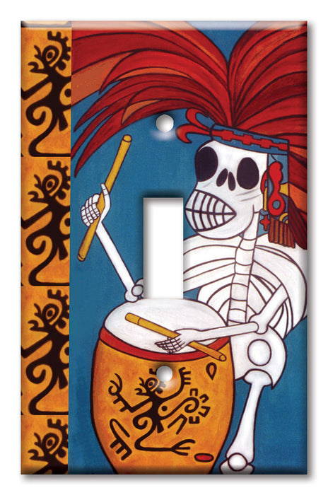Decorative Printed OVERSIZED Switch Plate - Electrical Switch Cover JUMBO Wall Plate by Art Plates - Danza