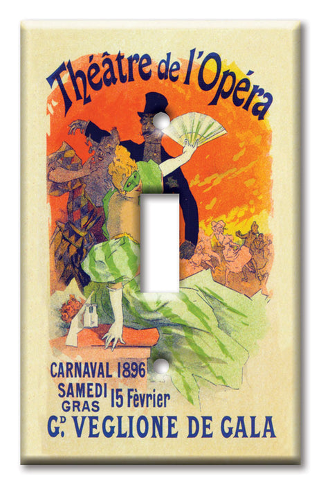 Decorative Printed Switch Plate - Electrical Switch Cover Wall Plate by Art Plates - Theatre de I'Opera