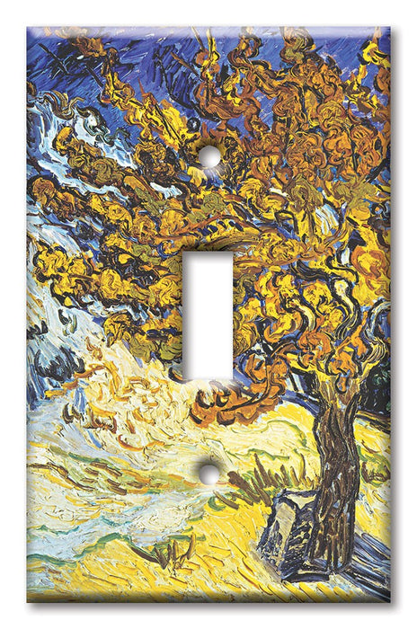 Decorative Printed Switch Plate - Electrical Switch Cover Wall Plate by Art Plates - Van Gogh: Mulberry Tree