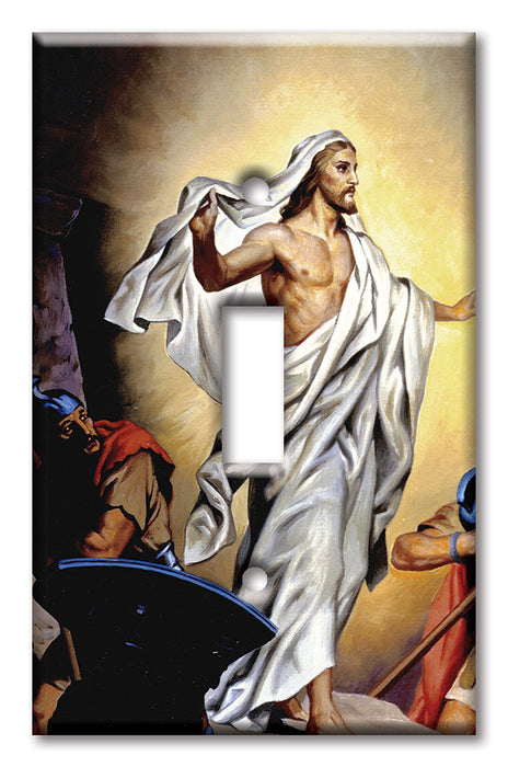 Decorative Printed Switch Plate - Electrical Switch Cover Wall Plate by Art Plates - The Resurrection