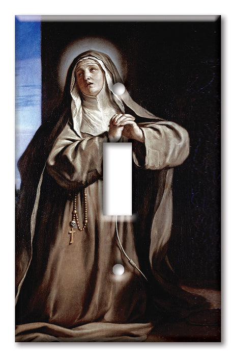 Decorative Printed Switch Plate - Electrical Switch Cover Wall Plate by Art Plates - St Margarita Da Cortona