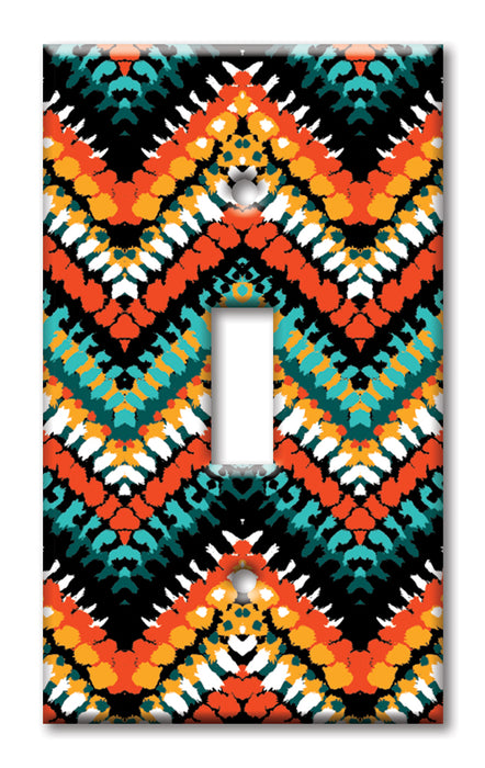 Decorative Printed Switch Plate - Electrical Switch Cover Wall Plate by Art Plates - Modern Chevron