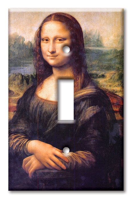 Decorative Printed Switch Plate - Electrical Switch Cover Wall Plate by Art Plates - Da Vinci: Mona Lisa