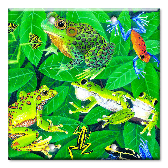 Decorative Printed Switch Plate - Electrical Switch Cover Wall Plate by Art Plates - Frogs