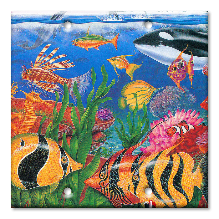 Decorative Printed Switch Plate - Electrical Switch Cover Wall Plate by Art Plates - Sea Life