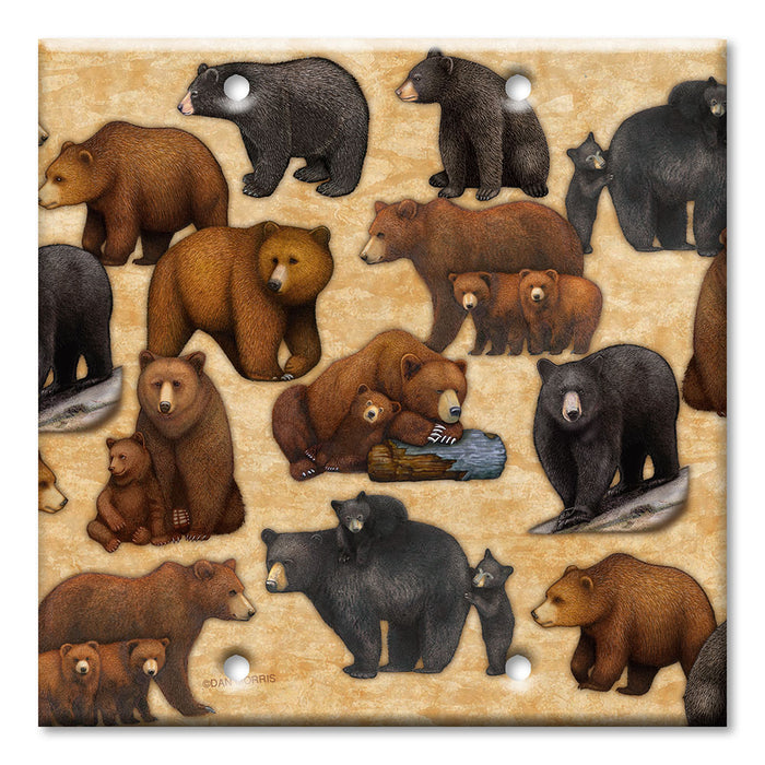 Decorative Printed Switch Plate - Electrical Switch Cover Wall Plate by Art Plates - Bears - Image by Dan Morris