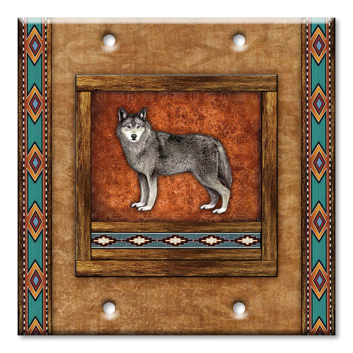 Decorative Printed Switch Plate - Electrical Switch Cover Wall Plate by Art Plates - Wolf - Image by Dan Morris