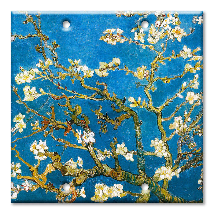 Decorative Printed Switch Plate - Electrical Switch Cover Wall Plate by Art Plates - Van Gogh: Almond Blossoms