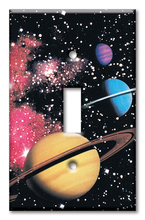 Decorative Printed Switch Plate - Electrical Switch Cover Wall Plate by Art Plates - Planets