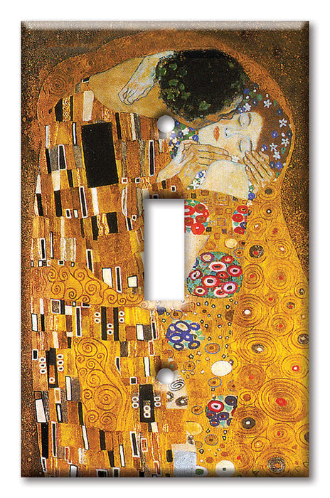 Decorative Printed Switch Plate - Electrical Switch Cover Wall Plate by Art Plates - Klimt: The Kiss