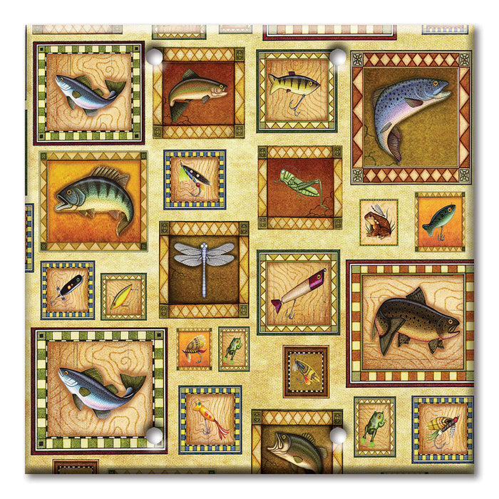 Decorative Printed Switch Plate - Electrical Switch Cover Wall Plate by Art Plates - Go Fishing - Image by Dan Morris