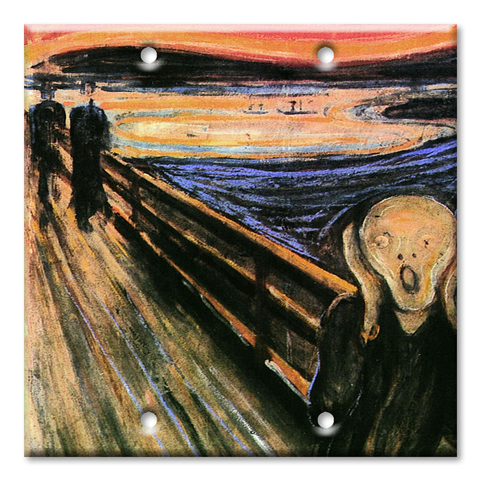 Decorative Printed Switch Plate - Electrical Switch Cover Wall Plate by Art Plates - Munch: The Scream