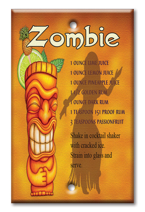 Decorative Printed Switch Plate - Electrical Switch Cover Wall Plate by Art Plates - Zombie - Image by Dan Morris