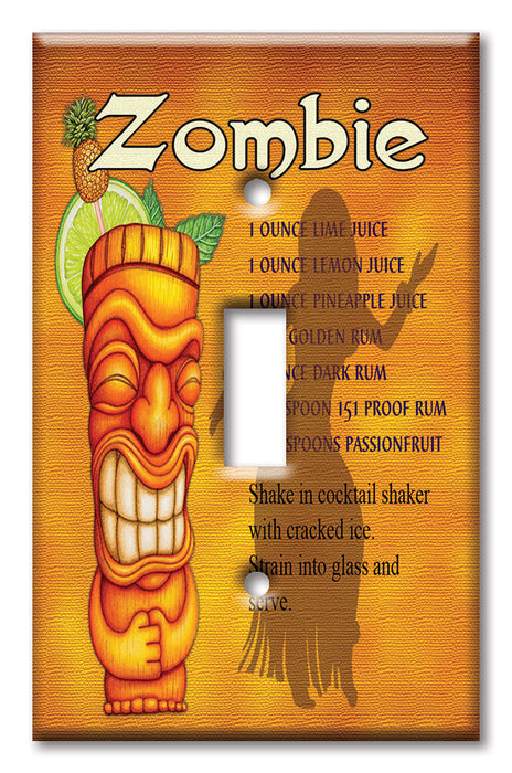 Decorative Printed Switch Plate - Electrical Switch Cover Wall Plate by Art Plates - Zombie - Image by Dan Morris