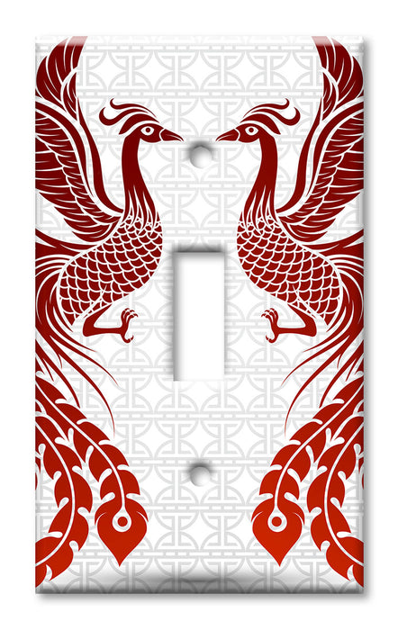 Decorative Printed Switch Plate - Electrical Switch Cover Wall Plate by Art Plates - Phoenix