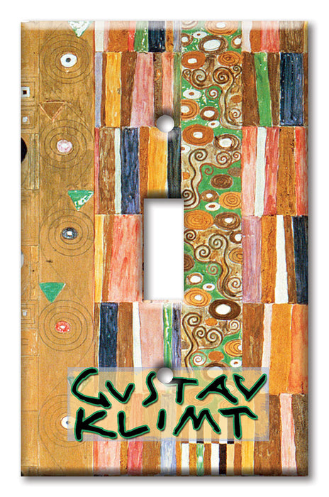 Decorative Printed OVERSIZED Switch Plate - Electrical Switch Cover JUMBO Wall Plate by Art Plates - Klimt (detail)