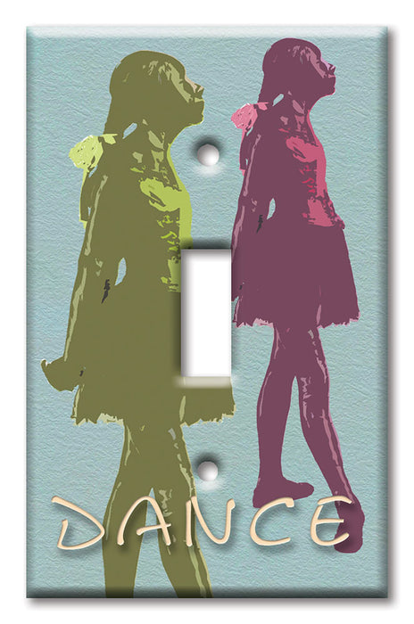 Decorative Printed Switch Plate - Electrical Switch Cover Wall Plate by Art Plates - Dance