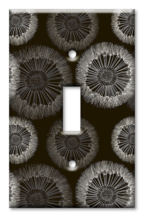 Decorative Printed OVERSIZED Switch Plate - Electrical Switch Cover JUMBO Wall Plate by Art Plates - Wish Upon a Dandelion