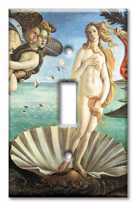 Decorative Printed OVERSIZED Switch Plate - Electrical Switch Cover JUMBO Wall Plate by Art Plates - Botticelli: Venus