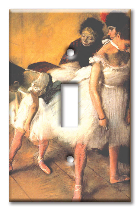 Decorative Printed OVERSIZED Switch Plate - Electrical Switch Cover JUMBO Wall Plate by Art Plates - Degas: Dance Examination