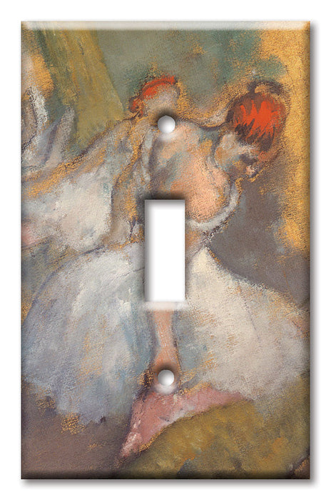 Decorative Printed OVERSIZED Switch Plate - Electrical Switch Cover JUMBO Wall Plate by Art Plates - Degas: Ballet Dancers