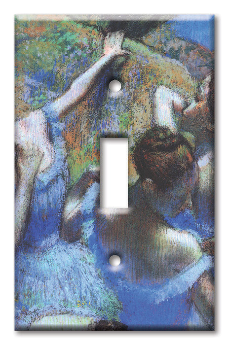 Decorative Printed OVERSIZED Switch Plate - Electrical Switch Cover JUMBO Wall Plate by Art Plates - Degas: Behind the Scenes