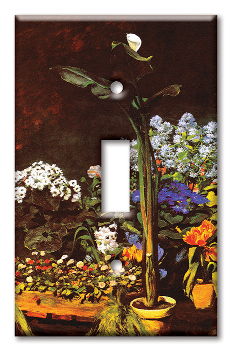 Decorative Printed OVERSIZED Switch Plate - Electrical Switch Cover JUMBO Wall Plate by Art Plates - Renoir: Garden