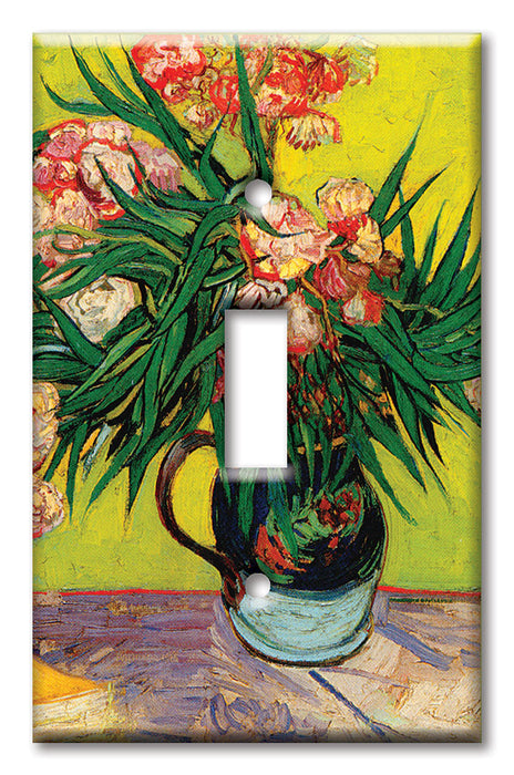 Decorative Printed Switch Plate - Electrical Switch Cover Wall Plate by Art Plates - Van Gogh: Oleanders