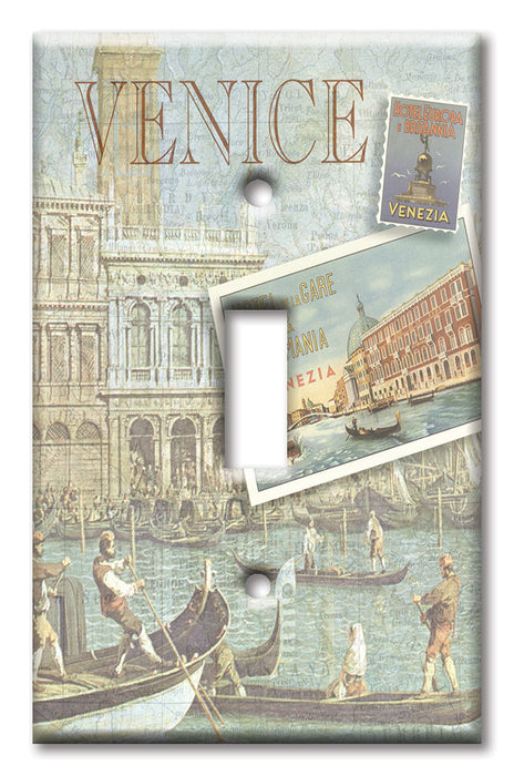 Decorative Printed Switch Plate - Electrical Switch Cover Wall Plate by Art Plates - Venice