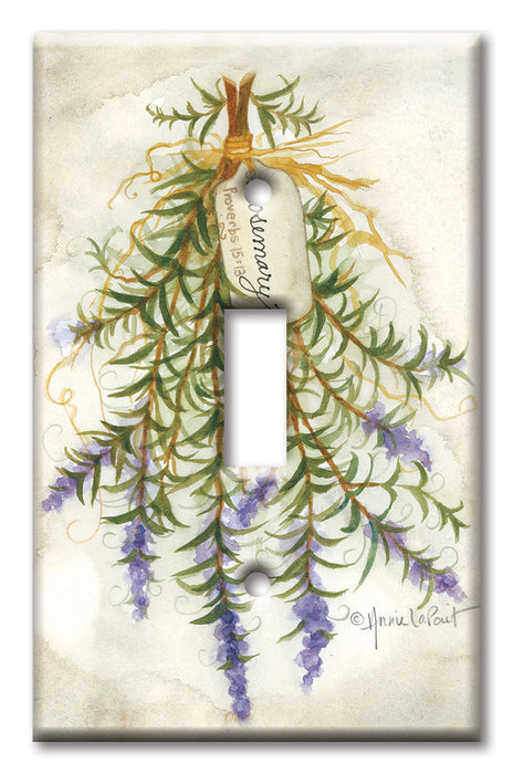 Decorative Printed Switch Plate - Electrical Switch Cover Wall Plate by Art Plates - Rosemary