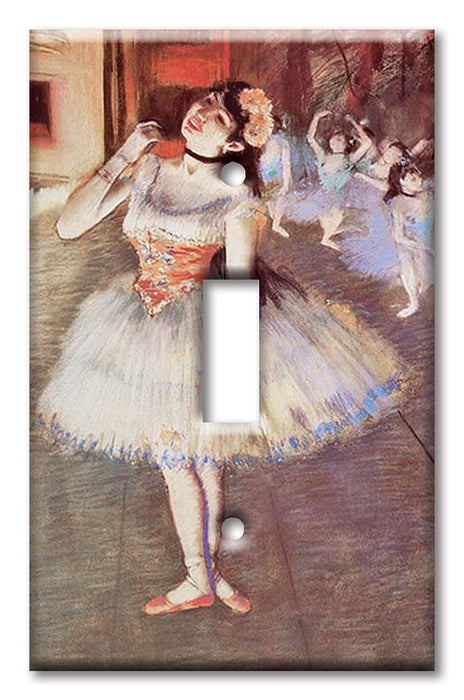 Decorative Printed OVERSIZED Switch Plate - Electrical Switch Cover JUMBO Wall Plate by Art Plates - Degas