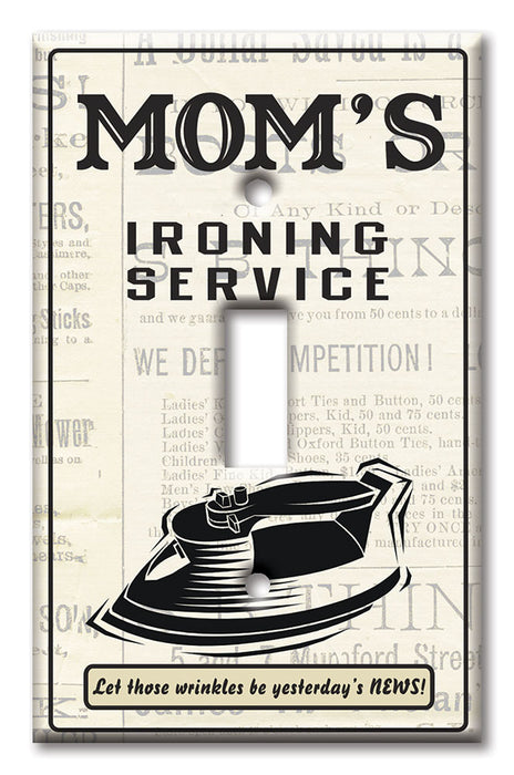 Decorative Printed OVERSIZED Switch Plate - Electrical Switch Cover JUMBO Wall Plate by Art Plates - Mom's Ironing Service