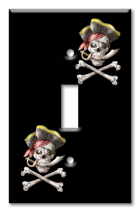 Decorative Printed Switch Plate - Electrical Switch Cover Wall Plate by Art Plates - Pirate