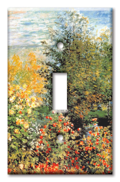 Decorative Printed OVERSIZED Switch Plate - Electrical Switch Cover JUMBO Wall Plate by Art Plates - Monet: Stiller Winkle