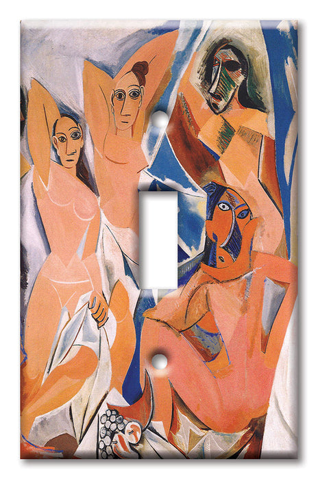 Decorative Printed OVERSIZED Switch Plate - Electrical Switch Cover JUMBO Wall Plate by Art Plates - Picasso: Les Demoiselles