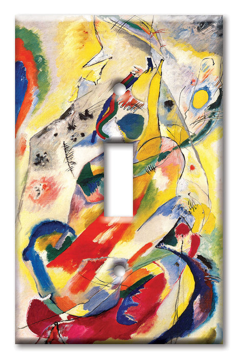 Decorative Printed Switch Plate - Electrical Switch Cover Wall Plate by Art Plates - Kandinsky