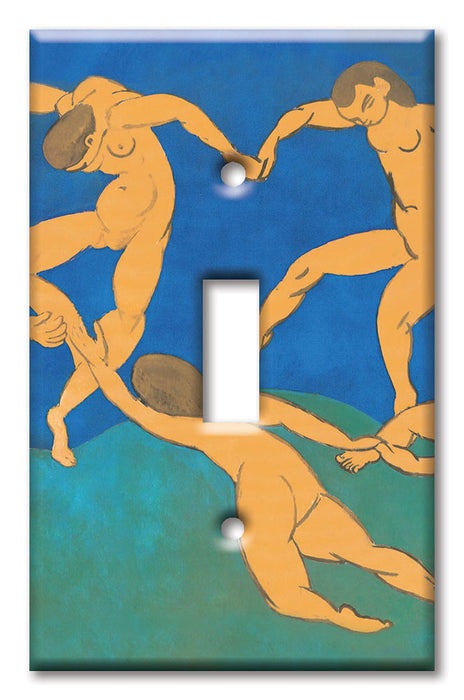 Decorative Printed Switch Plate - Electrical Switch Cover Wall Plate by Art Plates - Matisse: The Dance