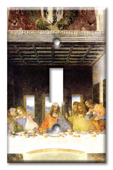 Decorative Printed OVERSIZED Switch Plate - Electrical Switch Cover JUMBO Wall Plate by Art Plates - Da Vinci: Last Supper