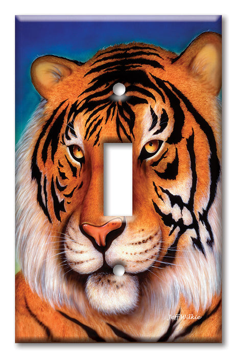 Decorative Printed Switch Plate - Electrical Switch Cover Wall Plate by Art Plates - Tiger