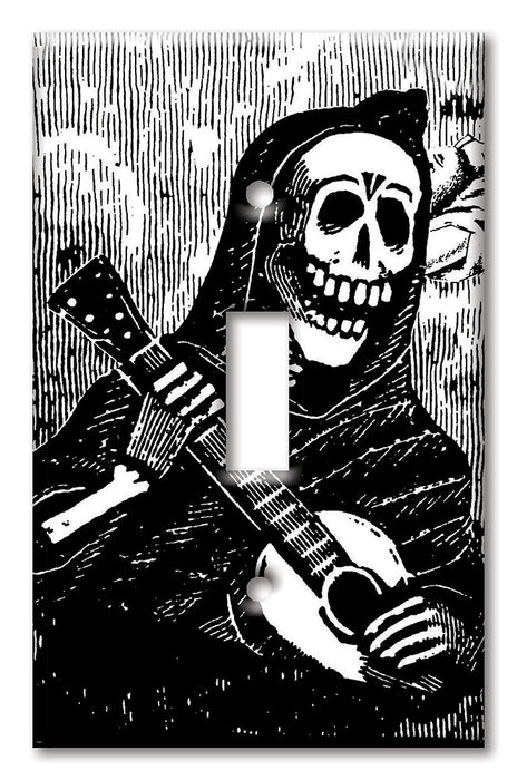 Decorative Printed Switch Plate - Electrical Switch Cover Wall Plate by Art Plates - Dia de los Muertos II