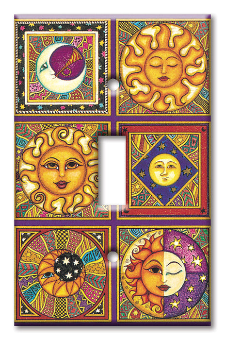 Decorative Printed OVERSIZED Switch Plate - Electrical Switch Cover JUMBO Wall Plate by Art Plates - Celestials - Image by Dan Morris