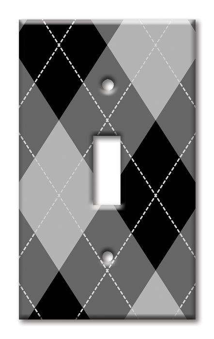 Decorative Printed Switch Plate - Electrical Switch Cover Wall Plate by Art Plates - Argyle