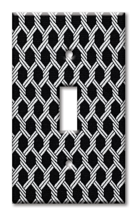 Decorative Printed OVERSIZED Switch Plate - Electrical Switch Cover JUMBO Wall Plate by Art Plates - Chains