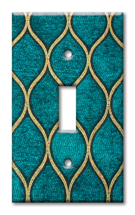 Decorative Printed OVERSIZED Switch Plate - Electrical Switch Cover JUMBO Wall Plate by Art Plates - Jade