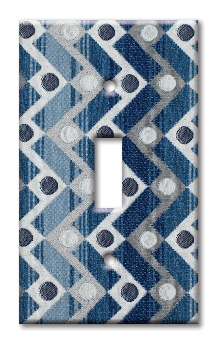 Decorative Printed Switch Plate - Electrical Switch Cover Wall Plate by Art Plates - Zig Zag